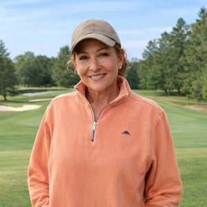 Tommy Bahama Peach Quarter-Zip Pullover